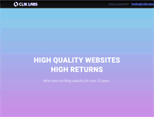 Tablet Screenshot of cliklabs.com